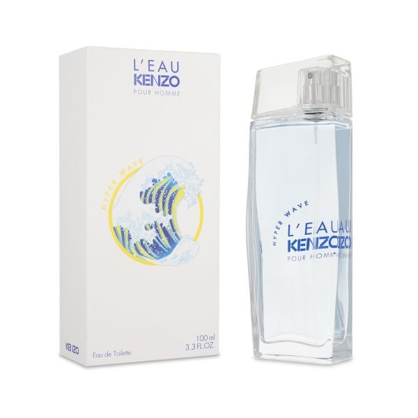 L'eau kenzo hyper wave pour homme 100ml edt spray - Imagen 2